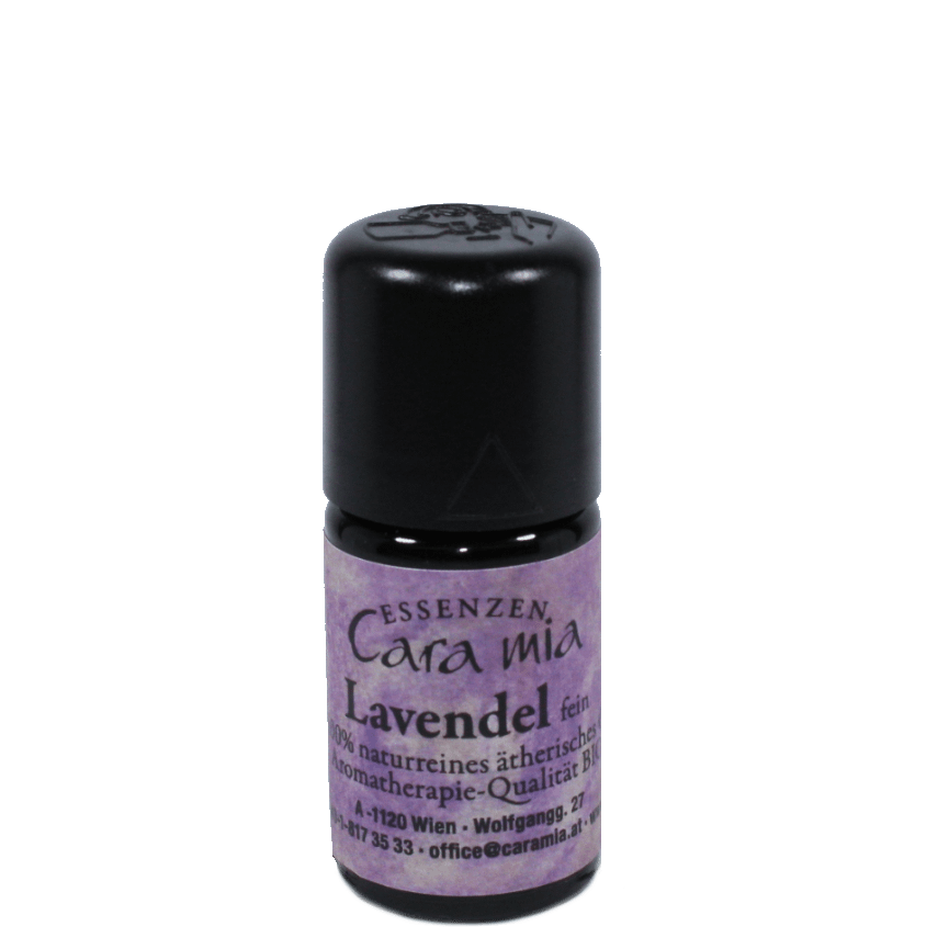 Lavendel fein Bio Lavandula 100% naturreines ätherisches Öl in Cara Mia Institut in Wien. Ätherische Öle, Seminare.