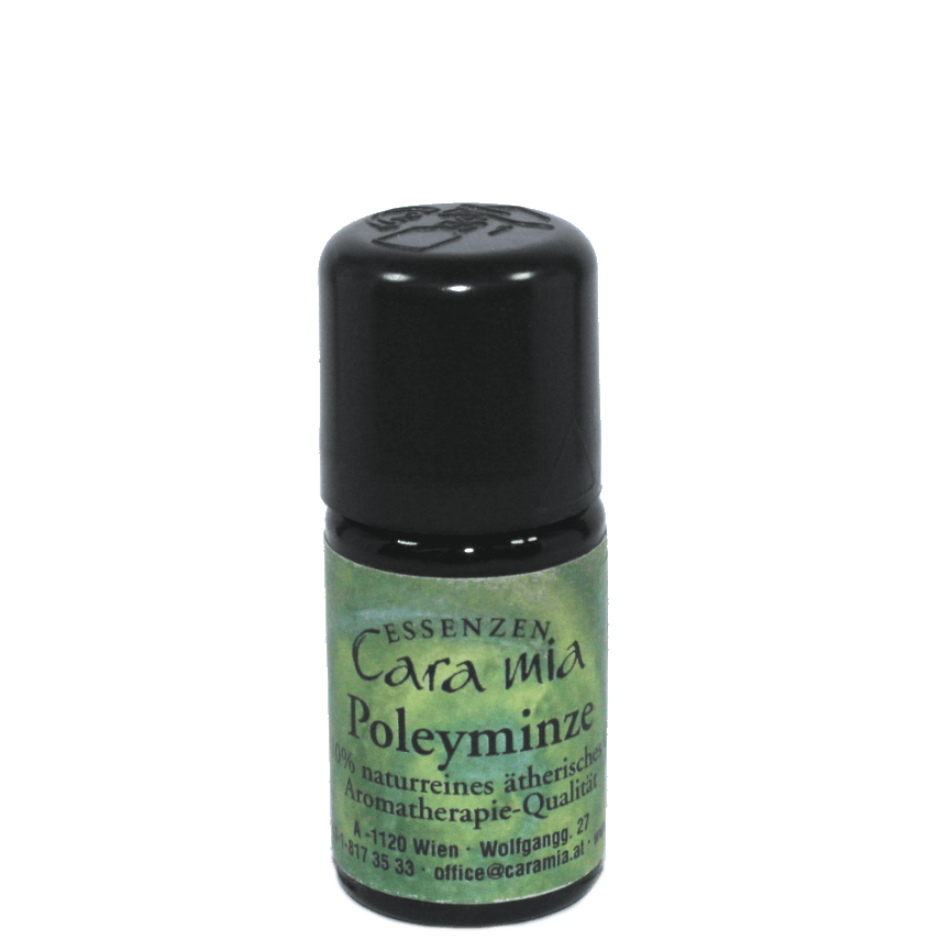 Poleyminze Mentha pulegium 100% naturreines ätherisches Öl in Cara Mia Institut in Wien. Ätherische Öle, Seminare.