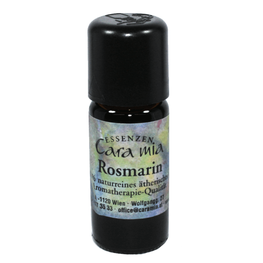 Rosmarin Rosmarinus officinalis 100% naturreines ätherisches Öl in Cara Mia Institut in Wien. Ätherische Öle, Seminare.