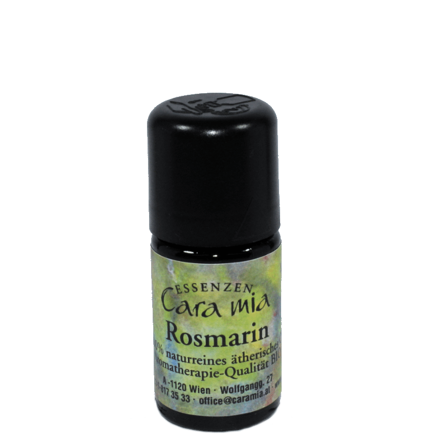 Rosmarin Bio Rosmarinus officinalis 100% naturreines ätherisches Öl in Cara Mia Institut in Wien. Ätherische Öle, Seminare.