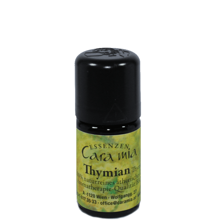 Thymian Bio Thymus zygis 100% naturreines ätherisches Öl in Cara Mia Institut in Wien. Ätherische Öle, Seminare.