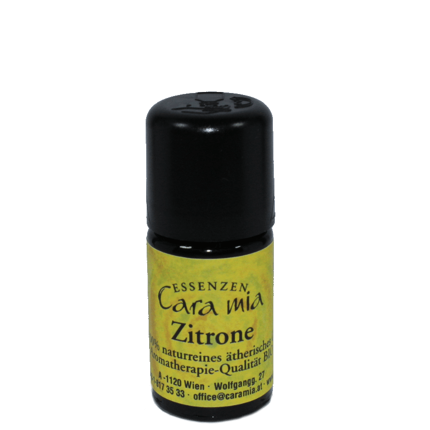Zitrone Citrus Bio limonum 100% naturreines ätherisches Öl in Cara Mia Institut in Wien. Ätherische Öle, Seminare.