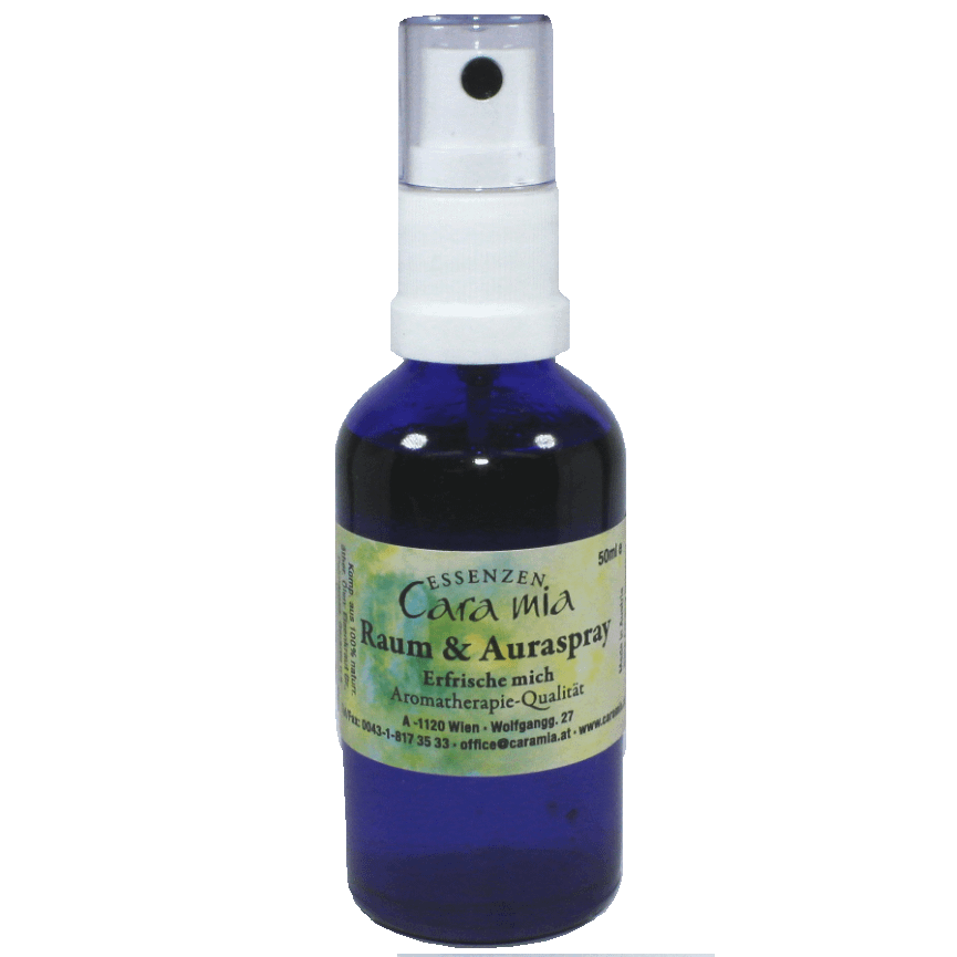 Erfrische mich Spray aus 100% naturreinen ätherischen Ölen in Cara Mia Institut in Wien. Ätherische Öle, Seminare.