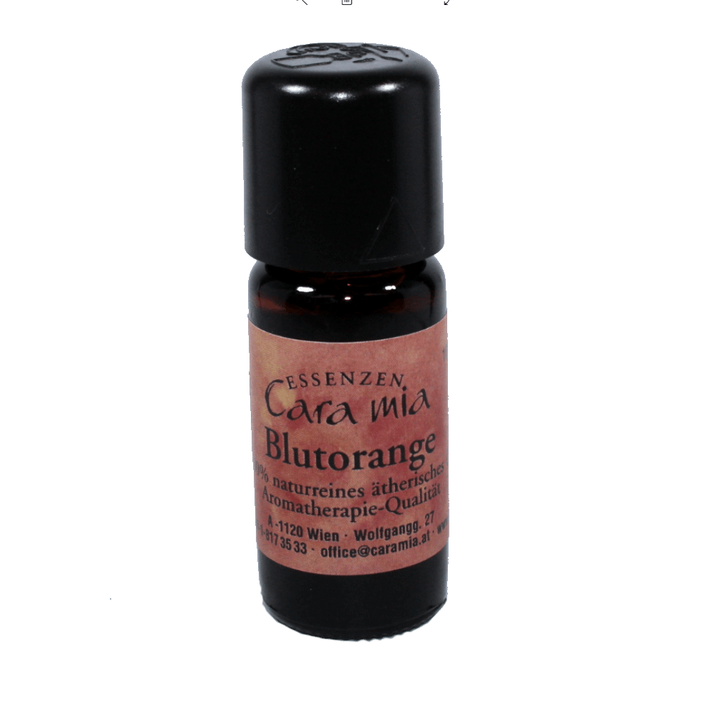 Blutorange Citrus aurantium 100% naturreines ätherisches Öl in Cara Mia Institut in Wien. Ätherische Öle, Seminare.