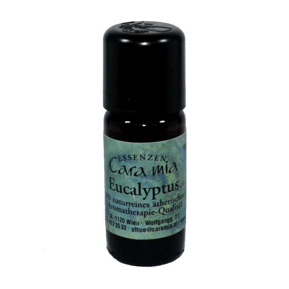 Eucalyptus Bio Eucalyptus radiata bio 100% naturreines ätherisches Öl in Cara Mia Institut in Wien. Ätherische Öle, Seminare.