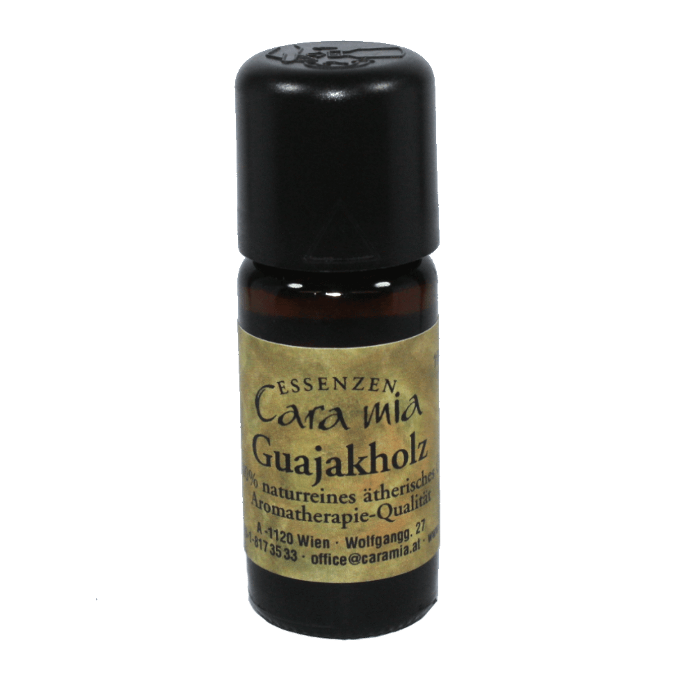 Guajakholz Guaiacum officinale 100% naturreines ätherisches Öl in Cara Mia Institut in Wien. Ätherische Öle, Seminare.